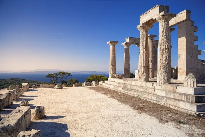 Ancient temple columns on Aegina